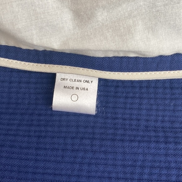 Creatures of the Wind Ribbed Navy Blue Blazer Jacket Split Bell Sleeve sz 2 - Picture 10 of 10